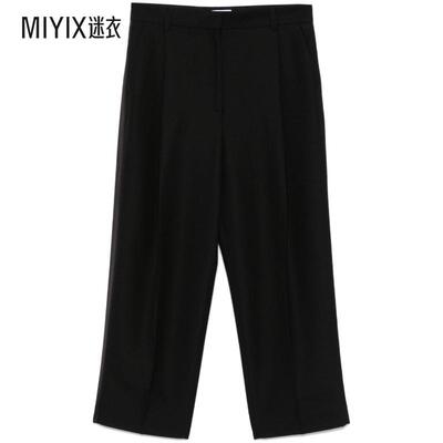 【春夏新品】Totême女士 褶皱直筒裤 迷衣时尚
