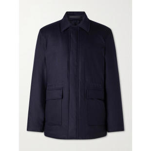 带里衬羊毛混纺军装 Sunspel 夹克 SS26 男士