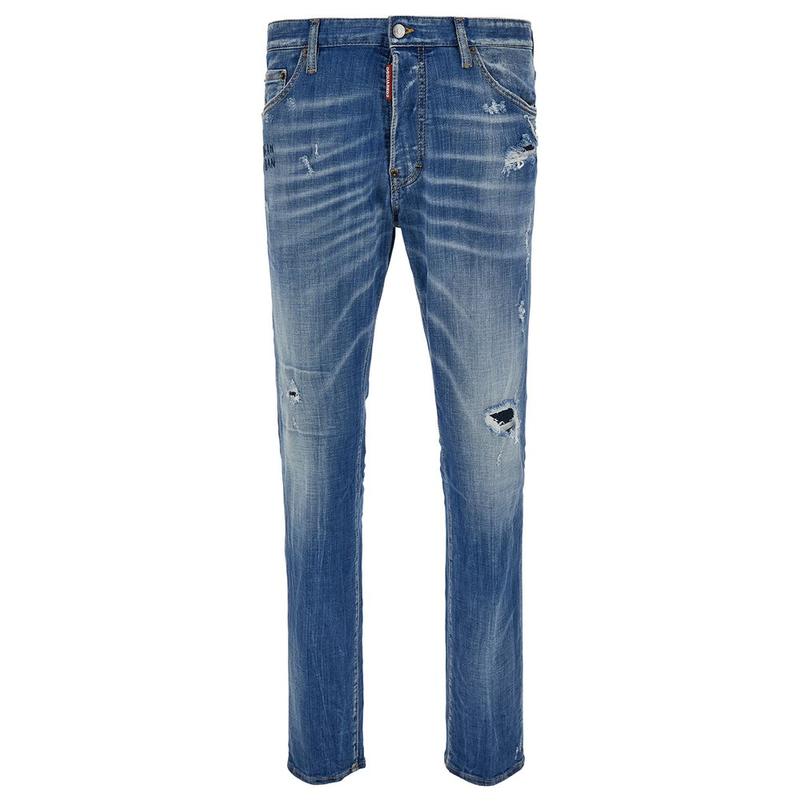 DSquared2 D二次方 男士 SS24 牛仔长裤 腰带环牛仔裤图片