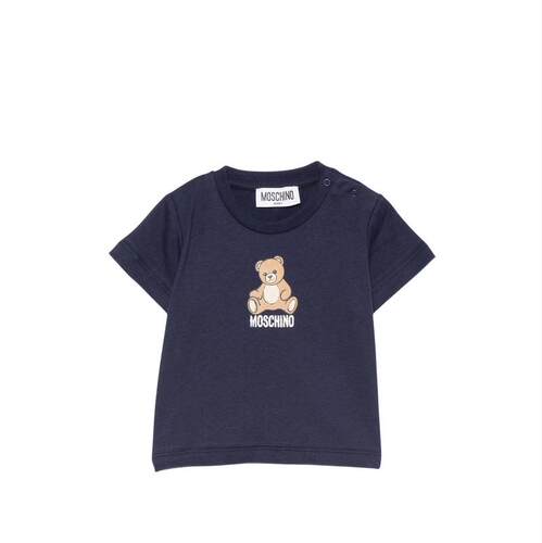 Moschino 莫斯奇诺 男童 上衣 Moschino and Polos T恤海军蓝童装
