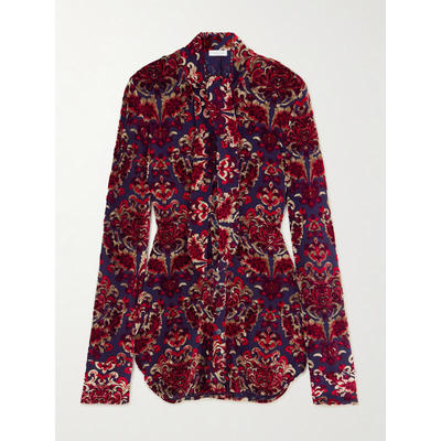 Rabanne 女士 SS25 上衣 Tie-detailed 德沃尔天鹅绒衫