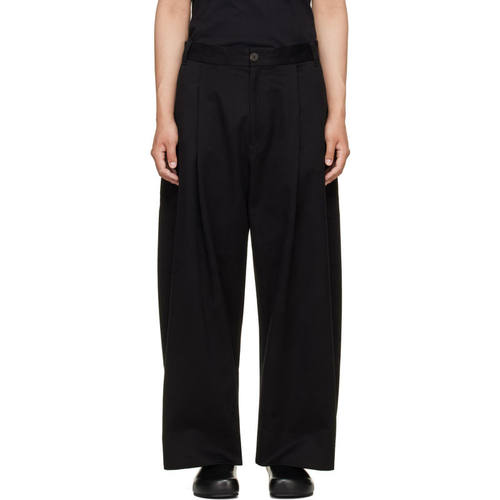 Studio Nicholson 男士 FW26 长裤 黑色 Sorte Pleated