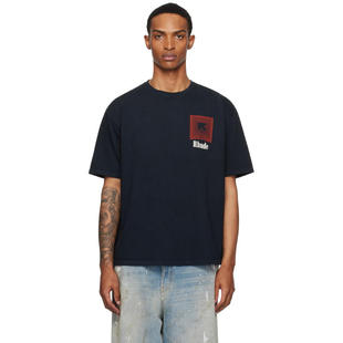 黑色 Chevron Logo Rhude T恤 Repeat 恤 男士