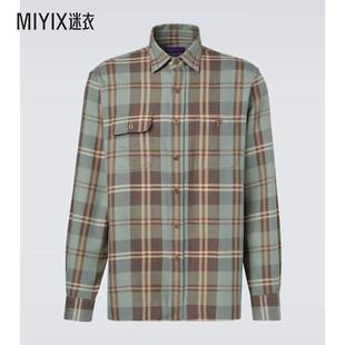 Ralph 男款 Polo Lauren拉夫劳伦 格纹棉质衬衫 迷衣时尚
