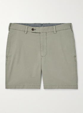 SID MASHBURN 男士 FW25 短裤 修身直筒件染棉质斜纹布短裤