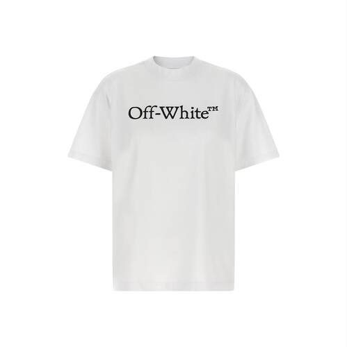 Off-White 女士 FW26 T恤 'Big Bookish' 徽标