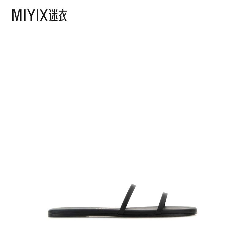 TKEES 女款Gemma 黑色皮质便鞋 迷衣时尚