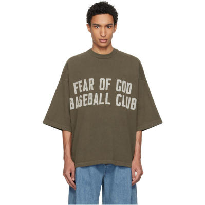 Fear Of God 男士 T恤 棕色 Baseball Club