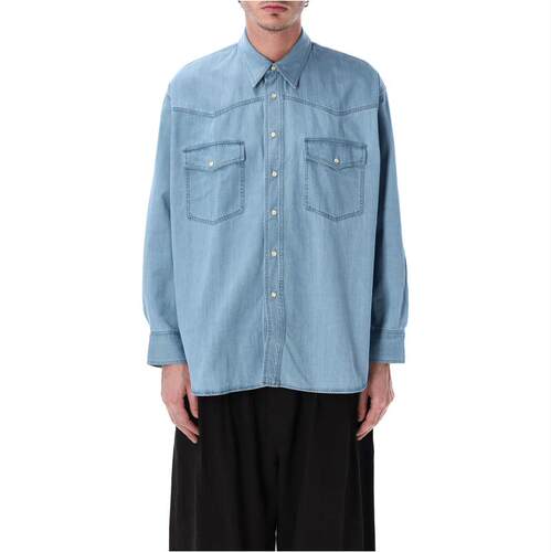 Studio Nicholson 男士 SS26 衬衫 Mylo 棉质牛仔布