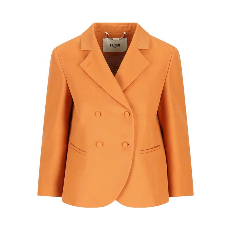 Fendi 女士 SS26 夹克 橙色夹克