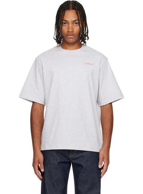 Casablanca 男士 T恤 灰色 Logo Patch T 恤