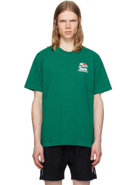 Casablanca 男士 T恤 绿色 Montagne Ondulee T 恤