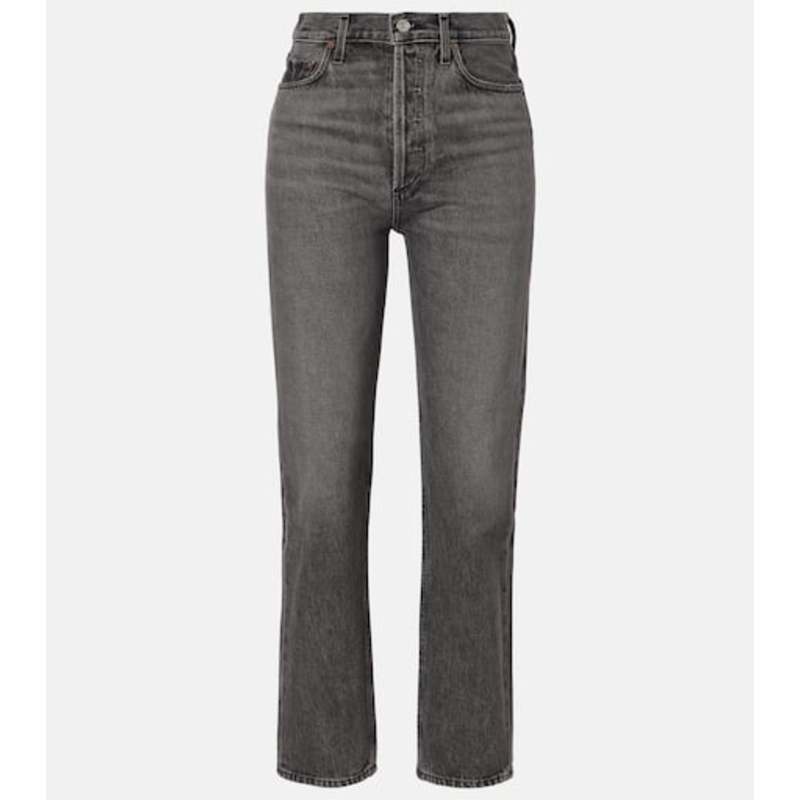 AGOLDE 女士 牛仔长裤 '90s 短款高腰直筒牛仔裤