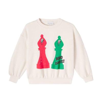 Bobo Choses 男童 卫衣 Checkmate 棉质童装