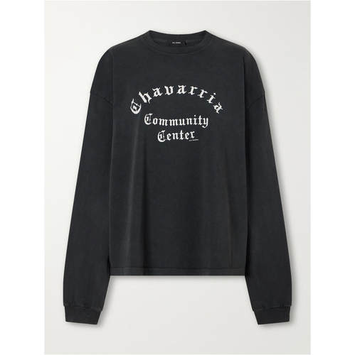 Willy Chavarria 女士 FW26 T恤 Community 中心印花棉针织