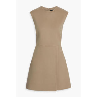 Theory 女士 短款连衣裙 裹式羊毛羊绒混纺毛毡迷你连衣裙