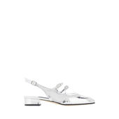 银色网纱皮质深蓝色浅口鞋 CAREL 高跟鞋 Peche 女士 SS24