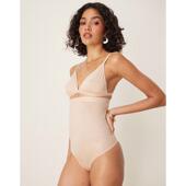 米黄色 Spanx shape 无痕高腰 女士 丁字裤