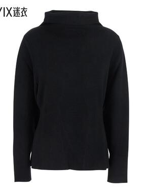 【秋冬新品】Parosh 女款黑色高领羊毛羊绒女士毛衣 迷衣时尚