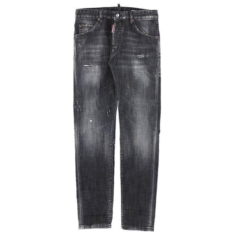 DSquared2 D二次方 男士 牛仔长裤 Dsquared2 仿旧紧身牛仔裤