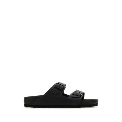 Birkenstock 勃肯 男士 SS25 凉拖 ARIZONA BS 黑色皮质便鞋