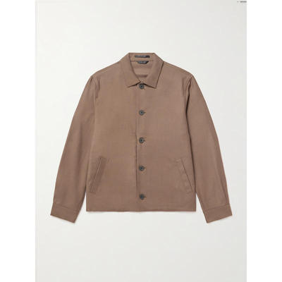 Sunspel 男士 SS26 夹克 Virgin 羊毛/斜纹布