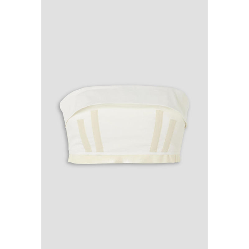 molly goddard 女士 上衣 Tegen 抹胸短款罗缎边棉质上衣