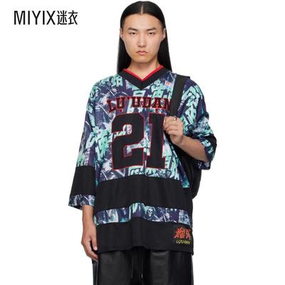 LỰU ĐẠN 男款多色 Hockey L-D T 恤 迷衣时尚