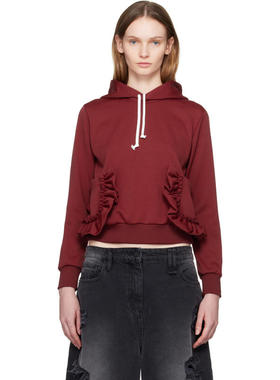 Comme des Garçons川久保玲 女士 卫衣 红色口袋连帽衫