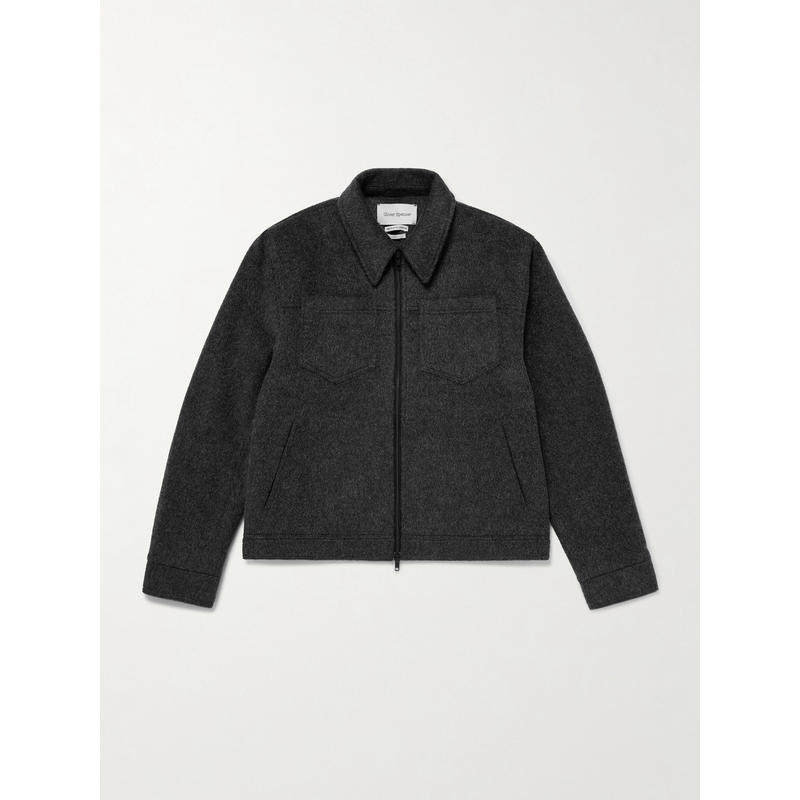 Oliver Spencer 男士 SS26 夹克 Norton 磨毛再生羊毛混纺夹克,男装,牛仔外套,淘宝优惠券,粉丝福利购,淘宝优惠卷