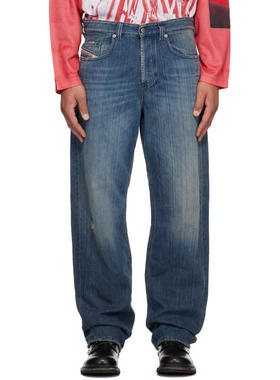 Diesel 男士 牛仔长裤 蓝色 Relaxed 2001 D-Macro 牛仔裤