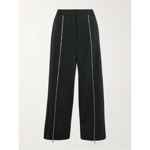 Tibi 女士 SS26 长裤 shell 拉链装饰直筒裤