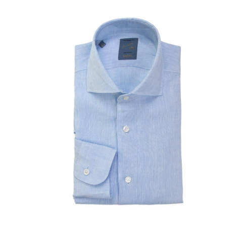 BARBA Napoli 男士 SS24 衬衫 浅蓝长袖