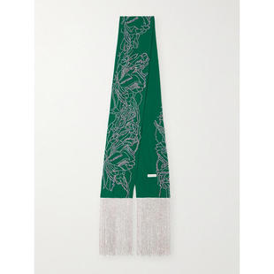 德赖斯·范诺顿 Noten 女士 围巾 饰真丝 Dries 流苏水晶装 Van