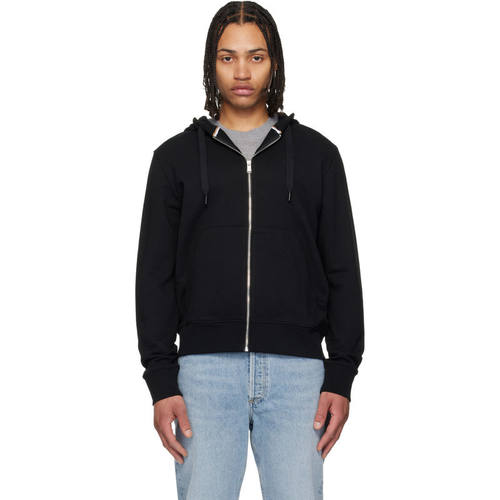 Boss 博斯 男士 卫衣 黑色 Cotton Terry Tonal Logo 连帽衫