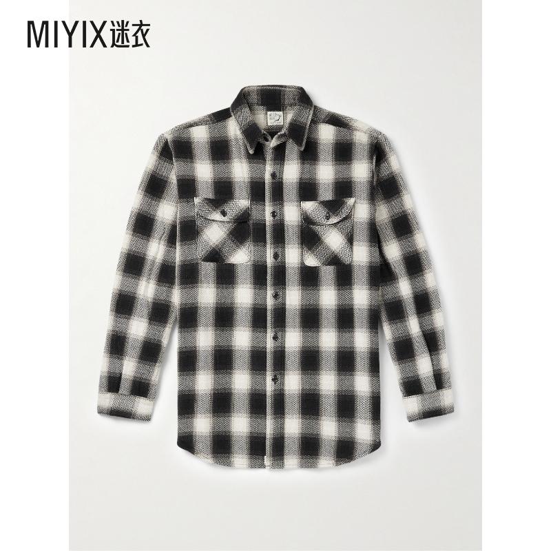 ORSLOW 男款格纹棉质法兰绒衬衫 迷衣时尚