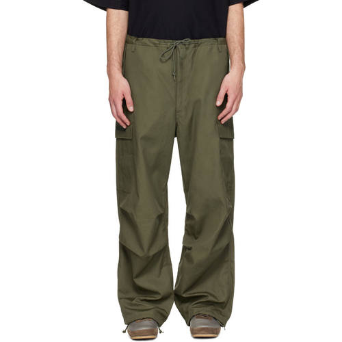 WTAPS 男士 长裤 绿色 MILT0001 Cotton Canvas 工装裤