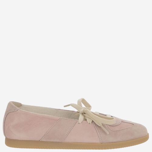 Maison Margiela 马吉拉 女士 FW26 芭蕾鞋 粉色皮质平底鞋