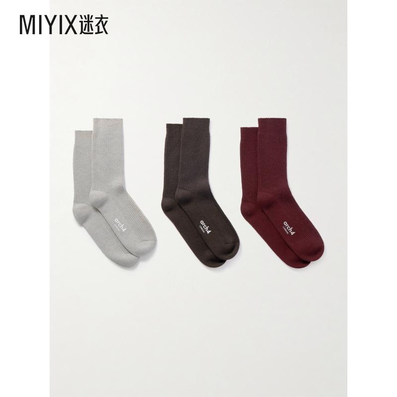 Arch4 女款Lucia 罗纹小山羊绒袜子（三双装） 迷衣时尚