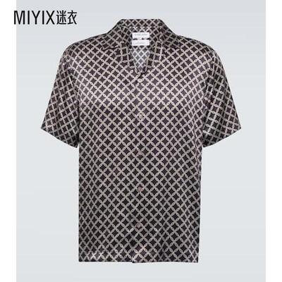 Frescobol Carioca 男款Roberto 印花真丝保龄球衬衫 迷衣时尚