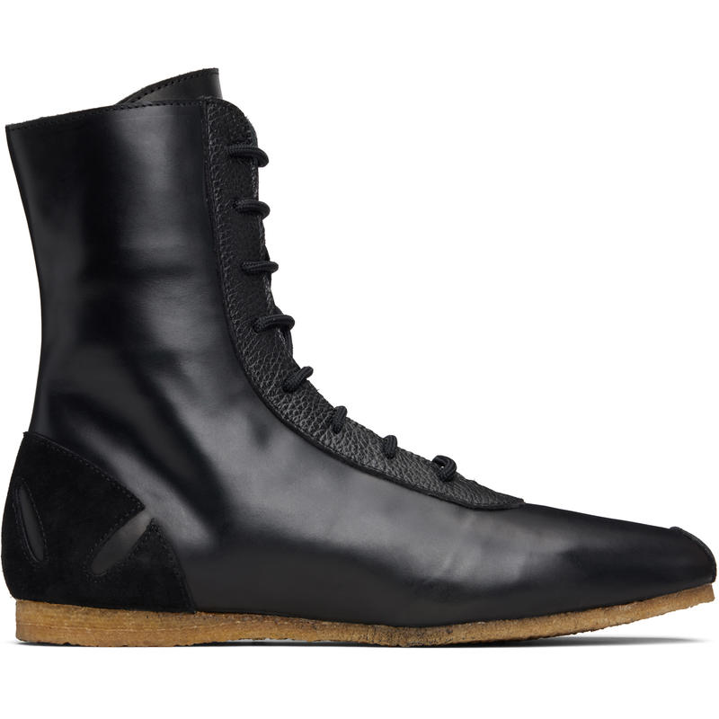 Stefan Cooke 男士 运动鞋 黑色 Slash Heel Boxer 高帮运动鞋