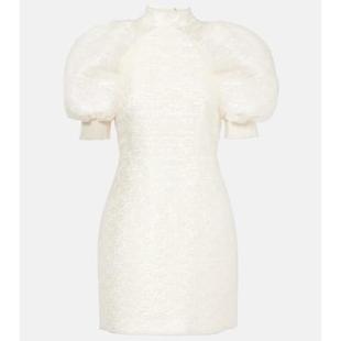 Bridal ROTATE 连衣裙 短款 褶裥蕾丝迷你连衣裙 女士