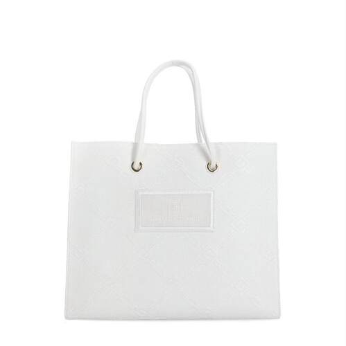 Elisabetta Franchi 女士 SS25 托特包 徽标贴布手提包
