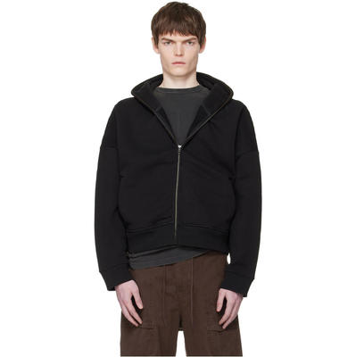 Entire Studios 男士 卫衣 黑色 Eternal Zip 连帽衫