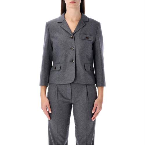 THE GARMENT 女士 FW25 夹克 GARMENT MITCH 合身混纺羊毛(灰色)