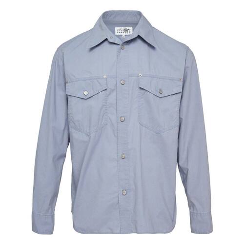 MM6 Maison Margiela 马吉拉MM6 男士 FW26 衬衫 蓝色