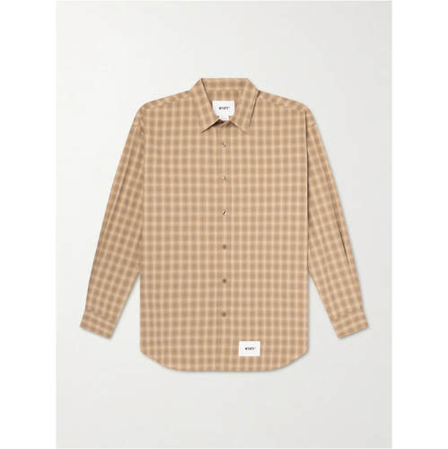 WTAPS 男士 FW26 衬衫 Logo-Appliquéd 格纹梭织