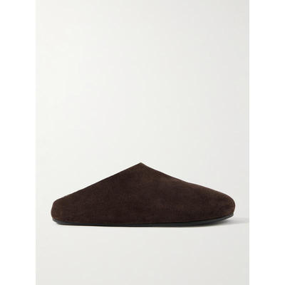 The Row 男士 SS26 洞洞鞋 Hudson 皮毛内里绒面革木屐