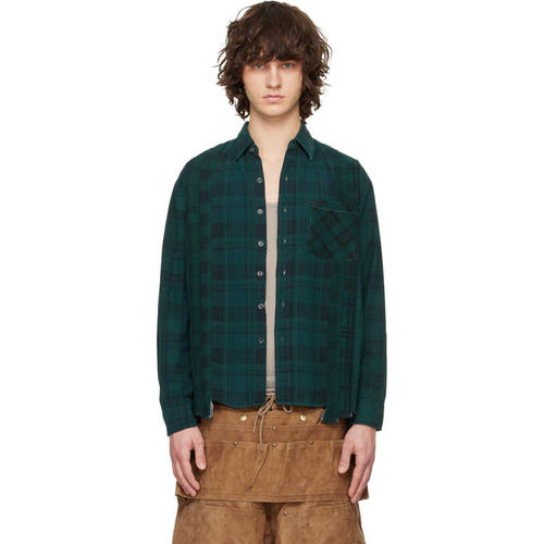 Needles 男士 衬衫 绿色 Flannel 7 Cuts