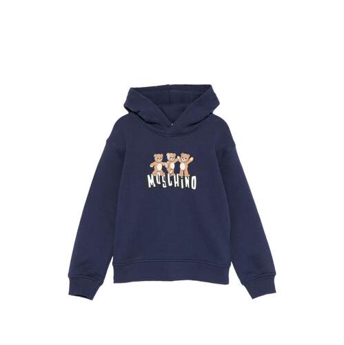 Moschino 莫斯奇诺 男童 SS26 卫衣 Moschino 海军蓝毛线衫童装